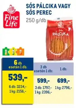 Metro Fine Life Sós pálcika, Sós perec ajánlat