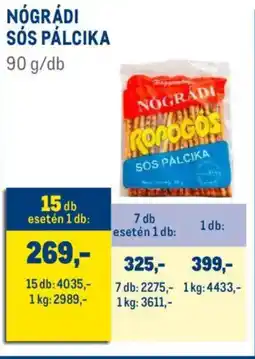 Metro Nógrádi Sós pálcika ajánlat