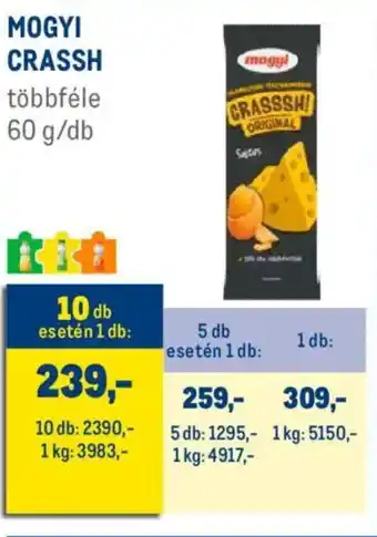 Metro Mogyi Crassh ajánlat