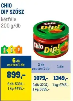 Metro Chio Dip szósz ajánlat