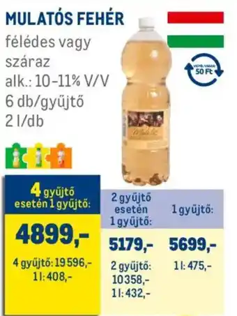 Metro Mulatós fehér ajánlat