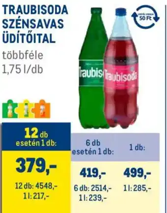 Metro Traubisoda ajánlat
