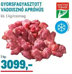 Metro Gyorsfagyasztott vaddisznó apróhús ajánlat