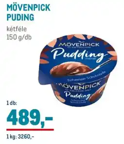 Metro Mövenpick puding ajánlat