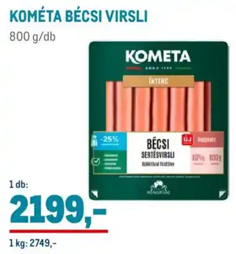 Metro Kométa bécsi virsli ajánlat