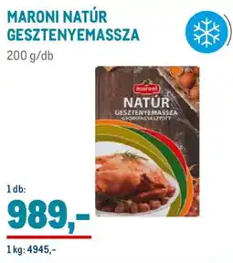 Metro Maroni Natúr gesztenyemassza ajánlat