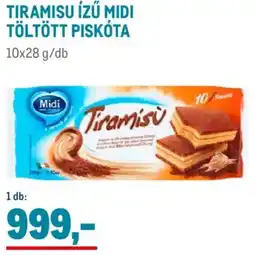 Metro Tiramisu ízű midi töltött piskóta ajánlat