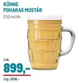 Metro Kühne poharas mustár ajánlat