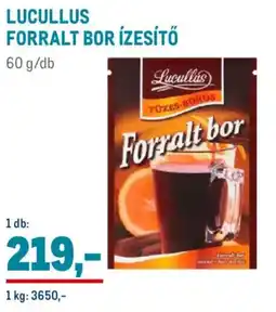 Metro Lucullus Forralt bor ízesítő ajánlat