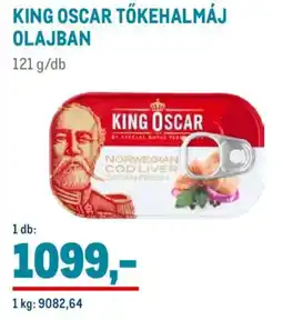 Metro King Oscar tőkehalmáj olajban ajánlat