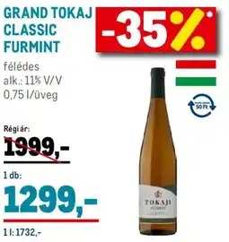 Metro Grand Tokaj Classic furmint ajánlat