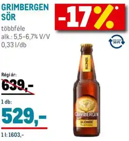 Metro Grimbergen sör ajánlat