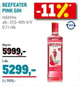 Metro Beefeater Pink Gin ajánlat