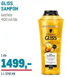 Metro Gliss Sampon ajánlat