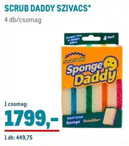 Metro Scrub Daddy szivacs ajánlat