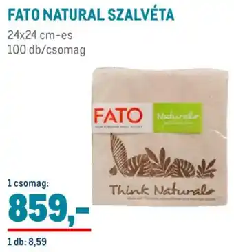 Metro Fato Natural szalvéta ajánlat