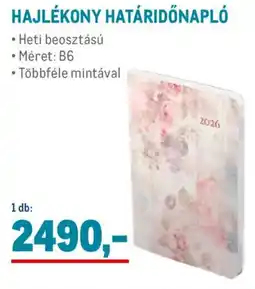 Metro Hajlékony Határidőnapló ajánlat