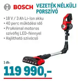 Metro Bosch Vezeték nélküli porszívó ajánlat