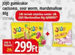 Real JOJO gumicukor cactusess, sour worm, marshmallow ajánlat