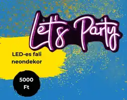 Tedi LED-es fali neondekor ajánlat