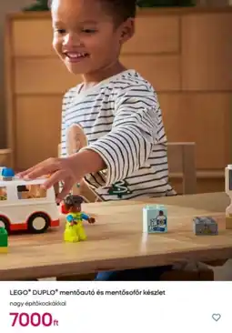 Pepco LEGO DUPLO mentőautó és mentōsoför készlet ajánlat