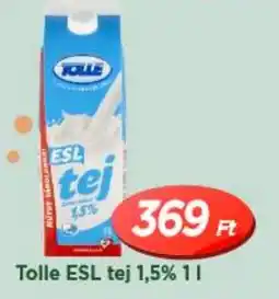 Real Tolle ESL tej 1,5% ajánlat