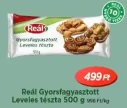 Real Reál Gyorsfagyasztott Leveles tészta ajánlat