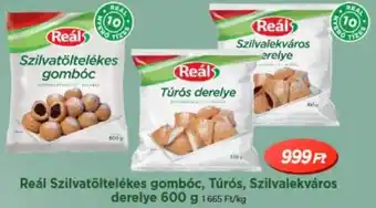 Real Reál Szilvatöltelékes gombóc, Túrós, Szilvalekváros derelye ajánlat