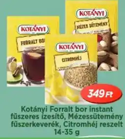 Real Kotányi Forralt bor instant fűszeres ízesítő, Mézessütemény fűszerkeverék, Citromhéj reszelt ajánlat