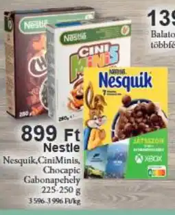 Real Nestle Nesquik ,CiniMinis, Chocapic Gabonapehely ajánlat