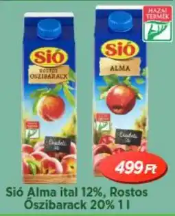 Real Sió Alma ital 12%, Rostos Őszibarack 20% ajánlat