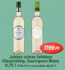 Real Juhász száraz fehébor Olaszrizling, Sauvignon Blanc ajánlat