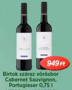 Real Birtok száraz vörösbor Cabernet Sauvignon, Portugieser ajánlat