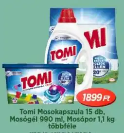 Real Tomi Mosokapszula, Mosógél, Mosópor ajánlat