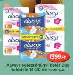 Real Always egészségügyi betét Duo ajánlat