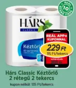 Real Hárs Classic Kéztörlő ajánlat