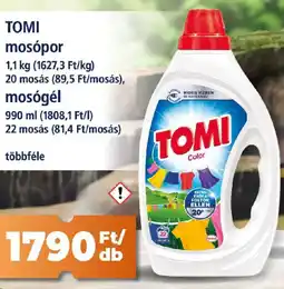 Goods Market TOMI mosópor, mosógél ajánlat