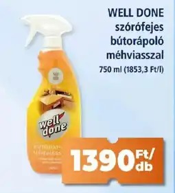 Goods Market WELL DONE szórófejes bútorápoló méhviasszal ajánlat