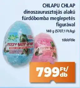 Goods Market CHLAPU CHLAP dinoszaurusztojás alakú fürdőbomba meglepetés figurával ajánlat