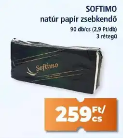 Goods Market SOFTIMO natúr papír zsebkendő ajánlat