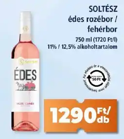 Goods Market SOLTÉSZ édes rozébor / fehérbor ajánlat