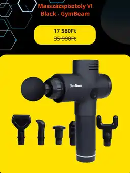 GymBeam Masszázspisztoly VI Black - GymBeam ajánlat