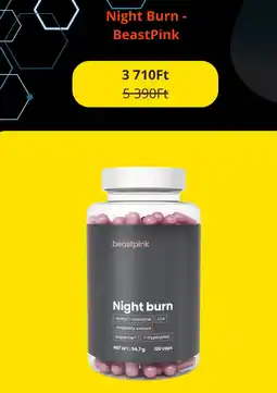 GymBeam Night Burn - BeastPink ajánlat