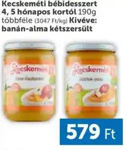 PRIVÁT Kecskeméti bébidesszert 4,5 hónapos kortól ajánlat