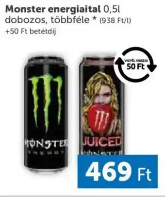 PRIVÁT Monster energiaital ajánlat