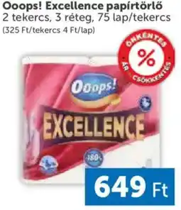 PRIVÁT Ooops! Excellence papírtörlő ajánlat
