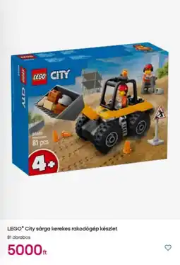 Pepco LEGO City sárga kerekes rakodógép készlet ajánlat