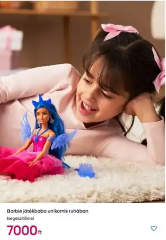 Pepco Barbie játékbaba unikornis ruhában ajánlat