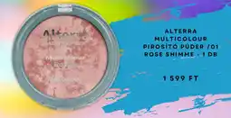 Rossmann Alterra multicolour pirosító púder / 01 rose shimme ajánlat