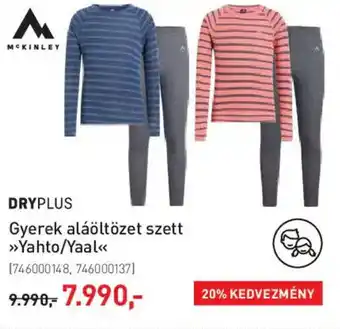 Intersport MCKINLEY Gyerek aláöltözet szett Yahto/Yaal ajánlat